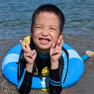 海大好き。元気いっぱい!