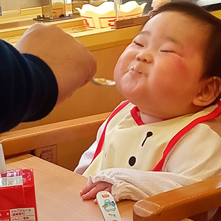 何を食べても満足そうに笑顔になってくれます。