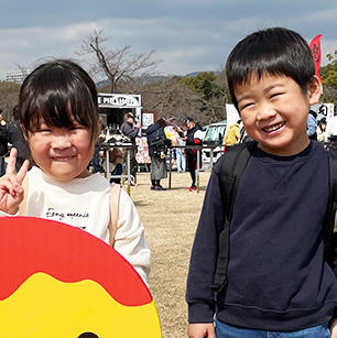 仲良し兄妹です。