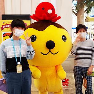 初!たこるくん!!会えて嬉しいー!