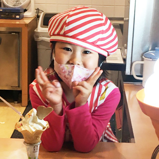 キッザニア甲子園での笑顔。