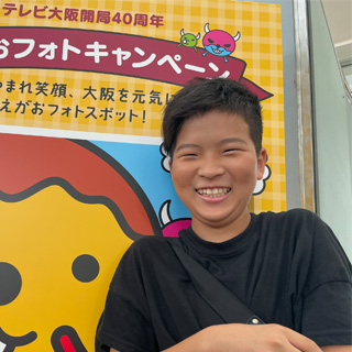 久しぶりの外出と大好きな動物の展示だったので、すごくご機嫌な笑顔でした。