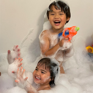 泡風呂最高!!泡があるだけで元気いっぱい!