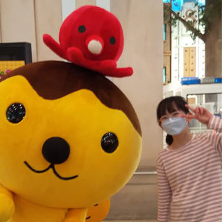 たこるくんに会えて大感激!