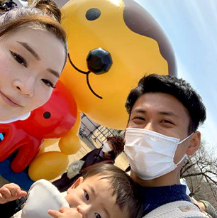 たこるくんの大ファンなのでイベント会場で記念撮影。