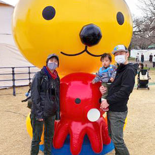 久々の息子のカメラ目線です!