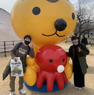 大好きなたこるくんと一緒に楽しんでます!!