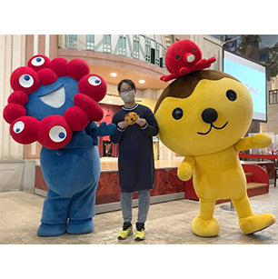 一生懸命なたこるくんとミャクミャク様が大好きになりました(*≧∀≦*)