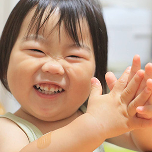 「いただきます!」の笑顔