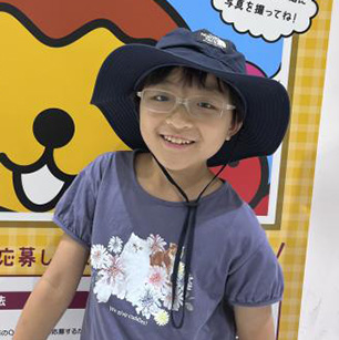 出口で大好きなたこるくんを見つけて更にテンション上がってます!