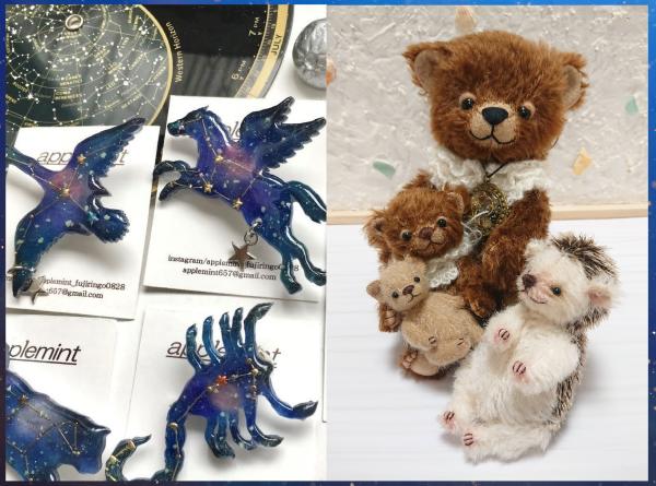 テディベアの絵 OSAKAアート＆てづくりバザール VOL.41 | Shop Detail♪