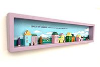 かえる君のウッドチップアート 写真