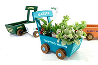 かえる君のウッドチップアート 写真