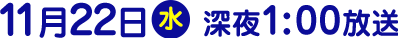 2017年11月22日（水）放送