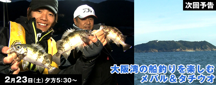 大阪湾の船釣りを楽しむ メバル＆タチウオ