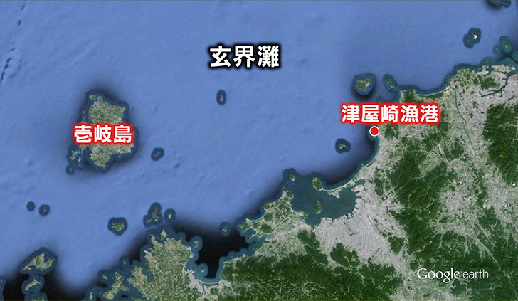 釣り場所の地図