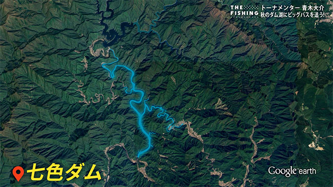 釣り場所の地図