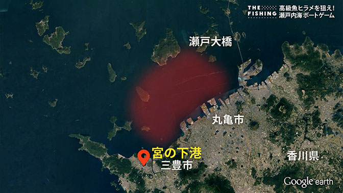 釣り場所の地図