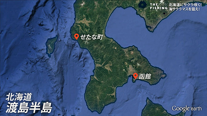 釣り場所の地図