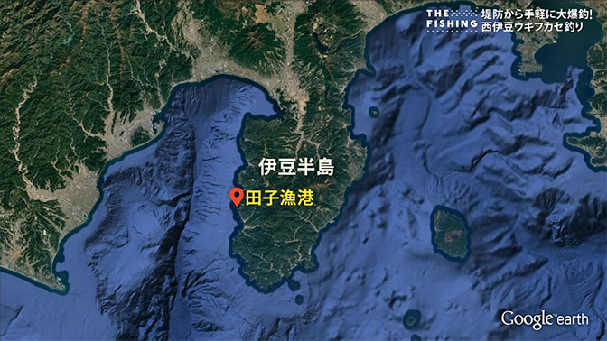 釣り場所の地図