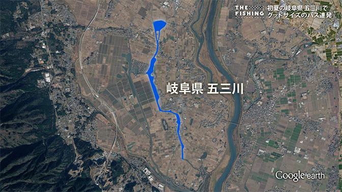 釣り場所の地図