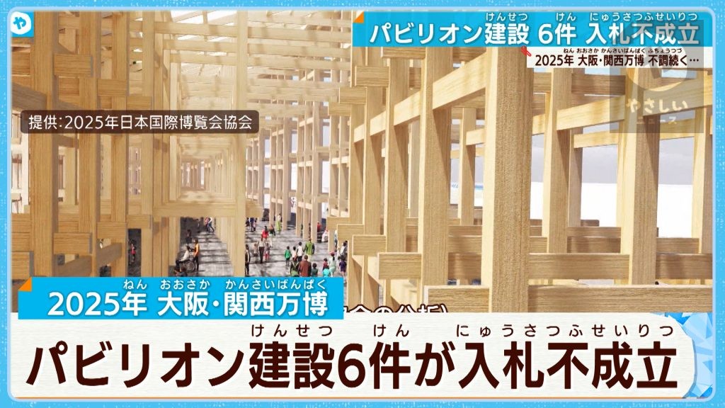 【大阪・関西万博】 大丈夫？ パビリオンの入札が不調　