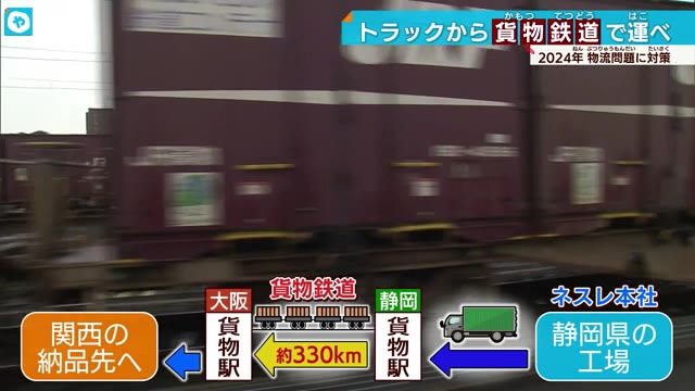 【物流2024年問題待ったなし】ネスレ日本が「モーダルシフト」中距離輸送を貨物列車に移行